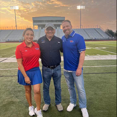 Robert with local small business owners