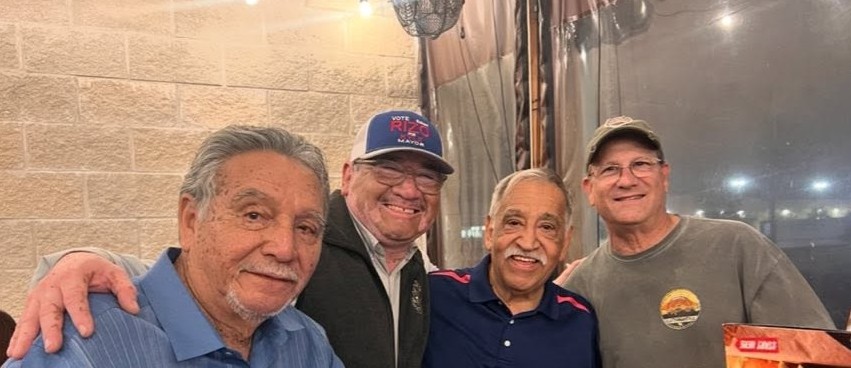 Robert Rizo with fellow Knights of Columbus members