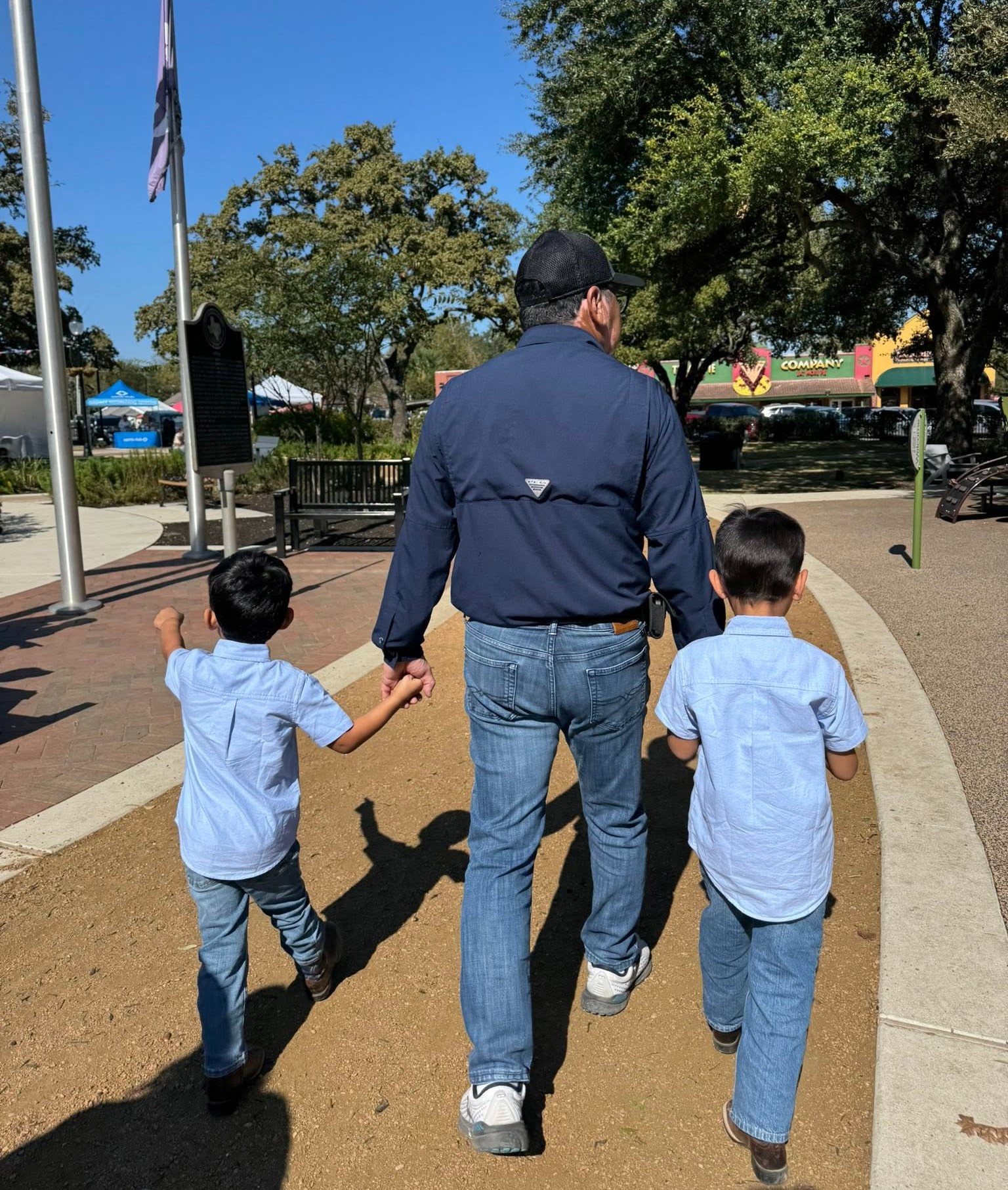 Robert Rizo with grandkids